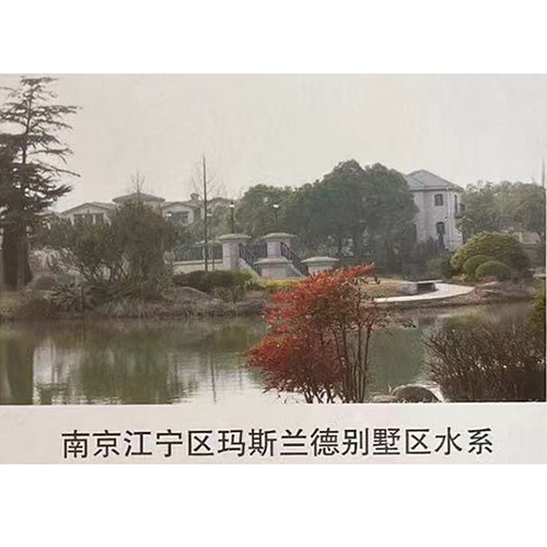 南京江寧區瑪斯蘭德別墅區水系