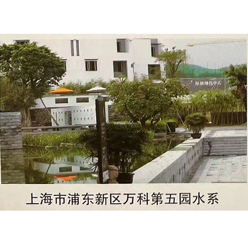 上海市浦東新區萬(wàn)科第五園水系